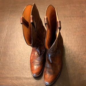 Ortho Ease O’Sullivan Vintage Brown Men’s Cowboy Boots.  Size 15B.